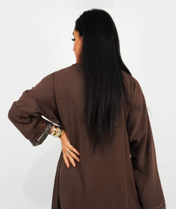 Chiffon shrug Abaya - Image 2