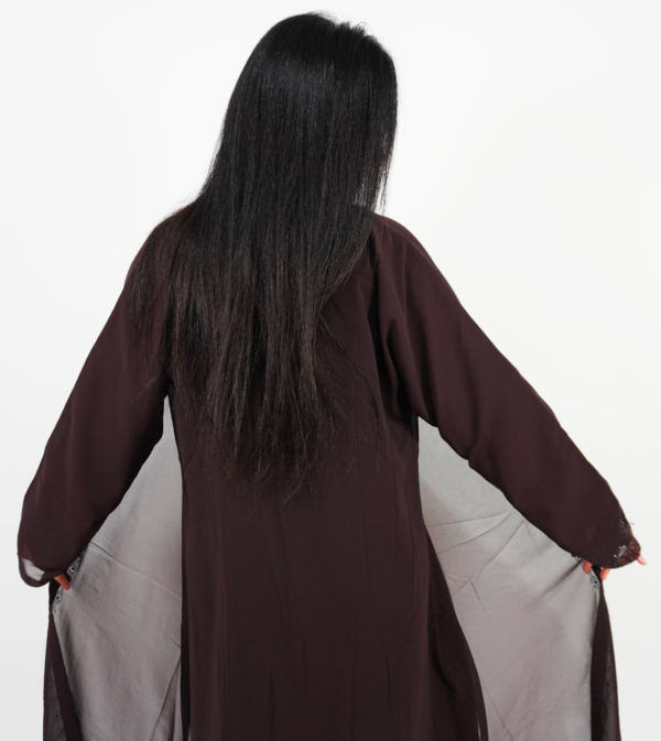 Chiffon shrug Abaya - Image 2