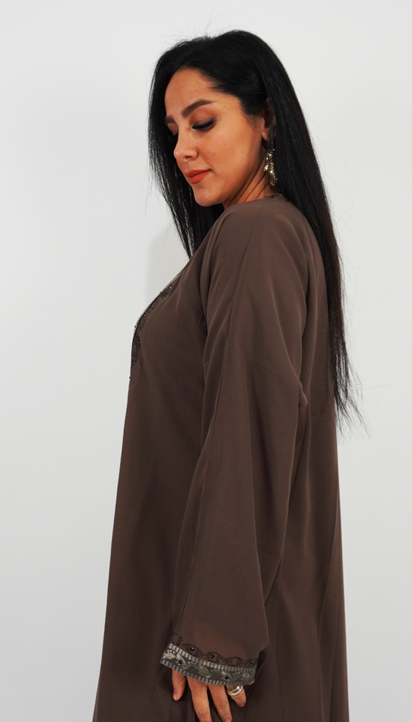 Chiffon shrug Abaya - Image 3