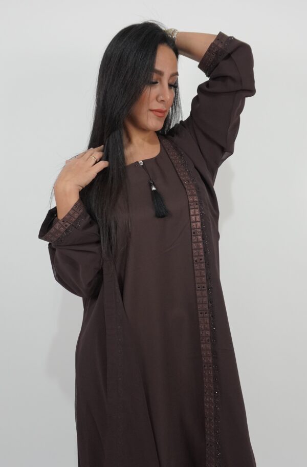 Chiffon shrug Abaya - Image 3