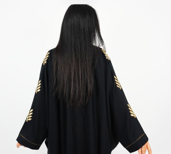 Black and Gold Bagi Abaya - Image 5