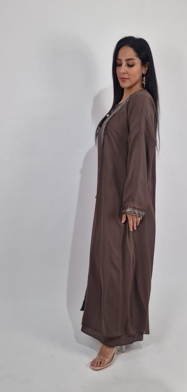 Chiffon shrug Abaya - Image 5