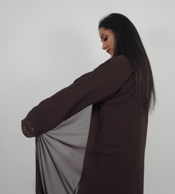 Chiffon shrug Abaya - Image 7