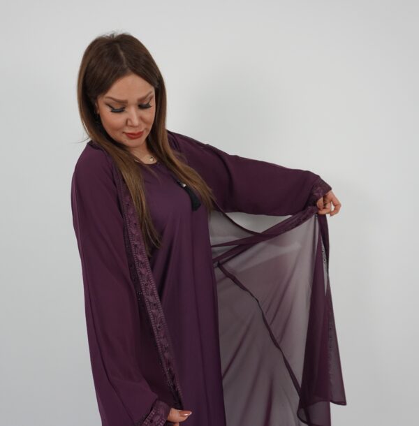 Chiffon shrug Abaya - Image 5