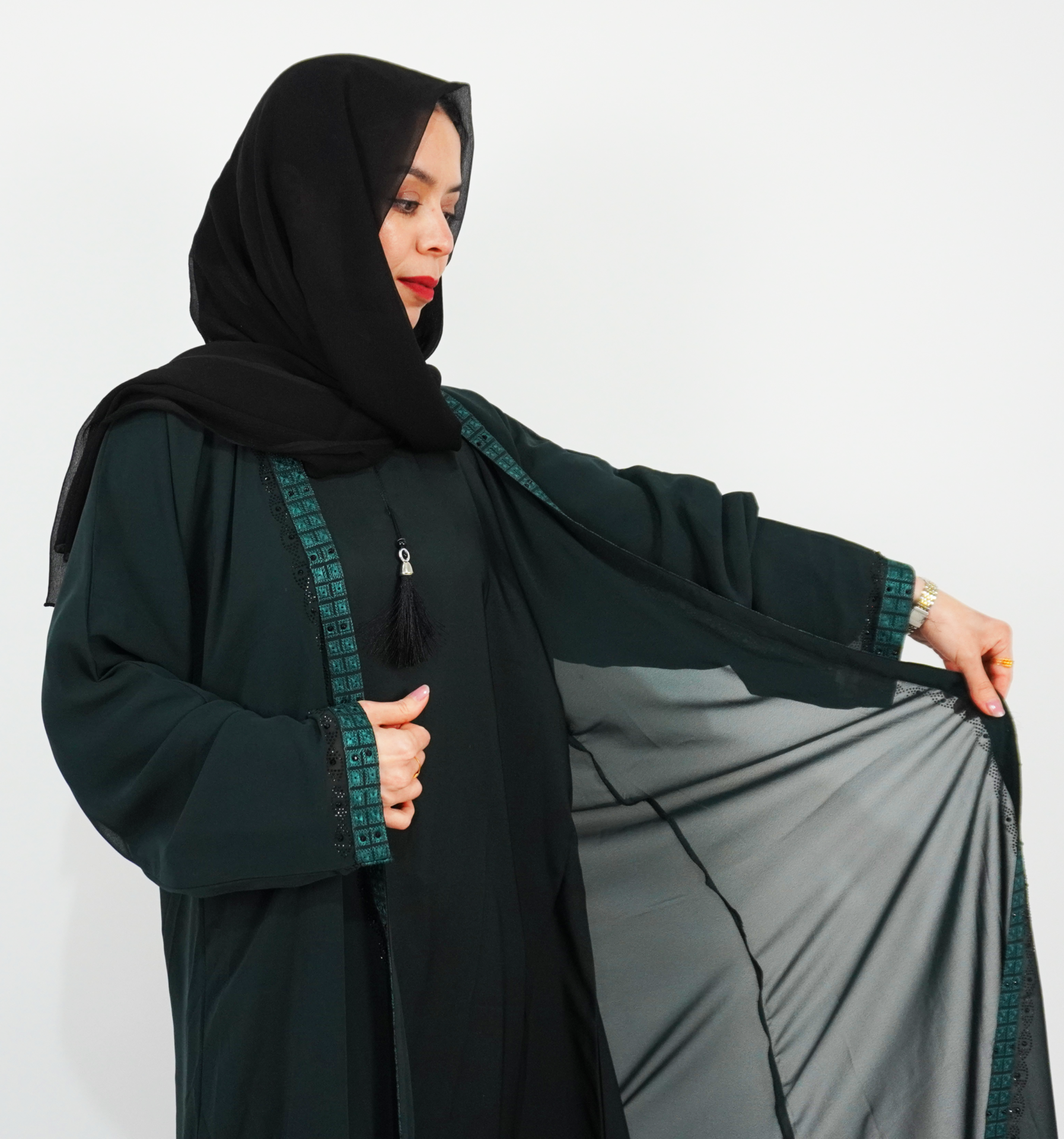 Chiffon shrug Abaya