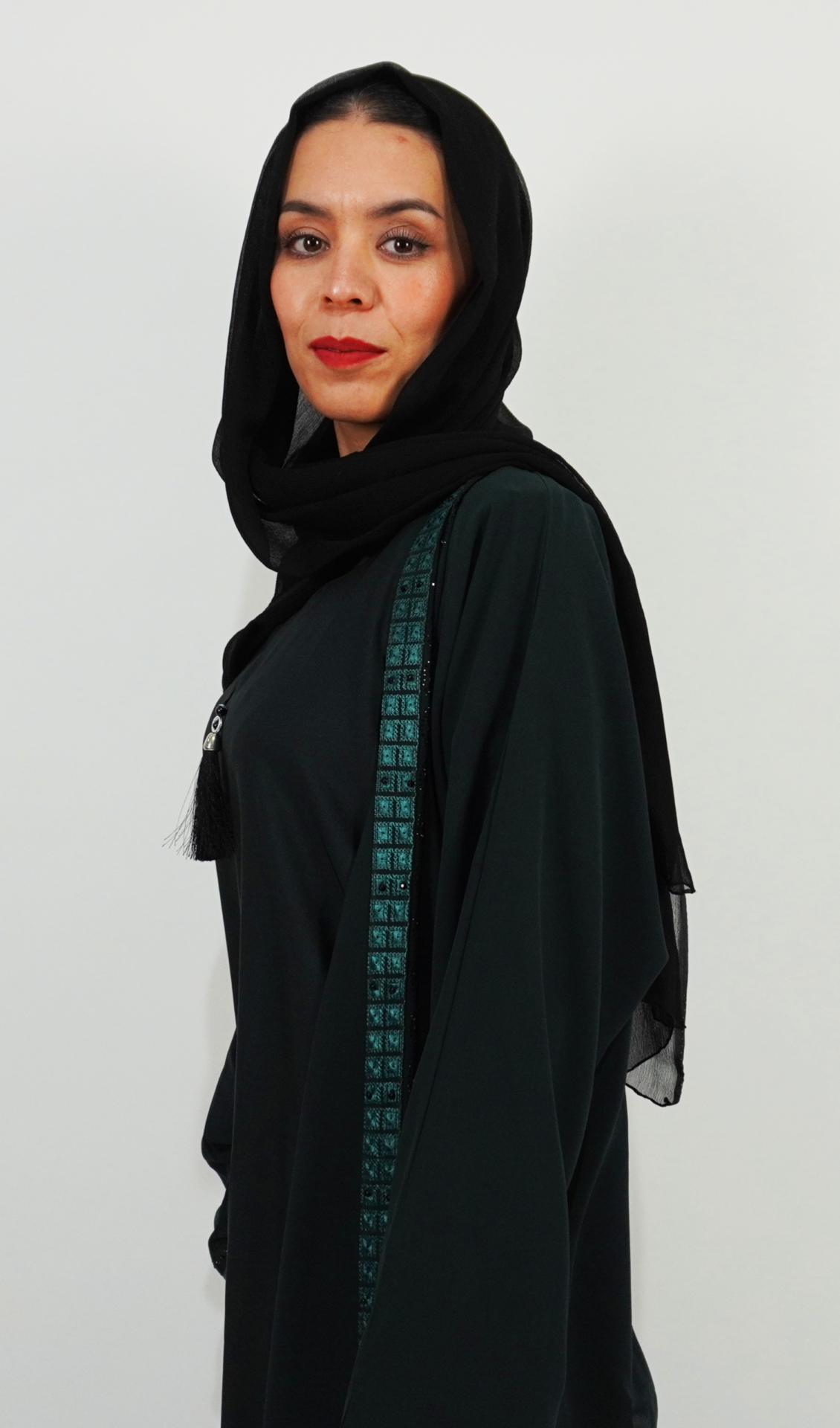 Chiffon shrug Abaya - Image 2