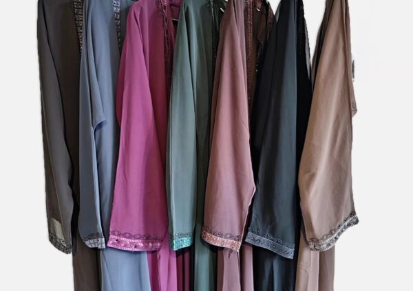 Chiffon shrug Abaya - Image 9