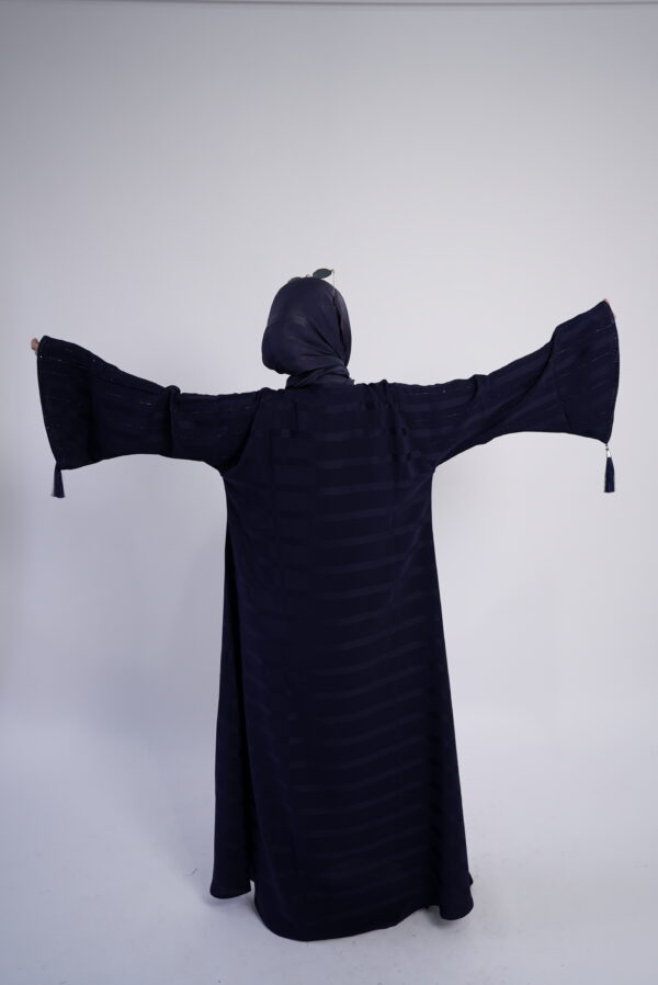 Lina Twilight Striped Abaya - Image 4