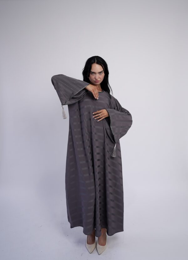 Lina Twilight Striped Abaya