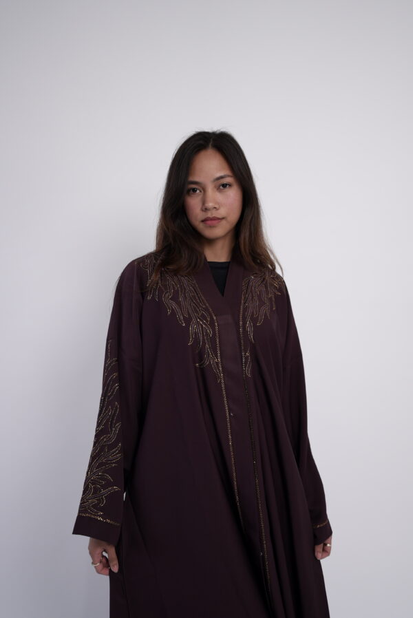 Emerald Grace – Embroidered Abaya