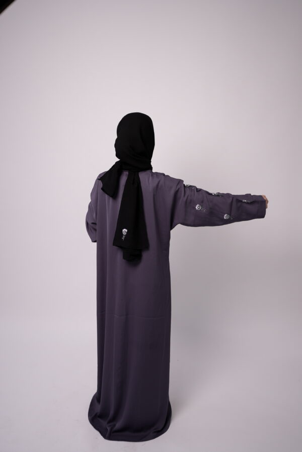Noor Violet Whisper Abaya - Image 2
