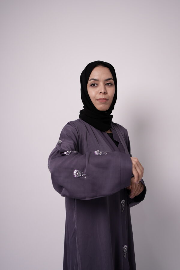 Noor Violet Whisper Abaya - Image 4