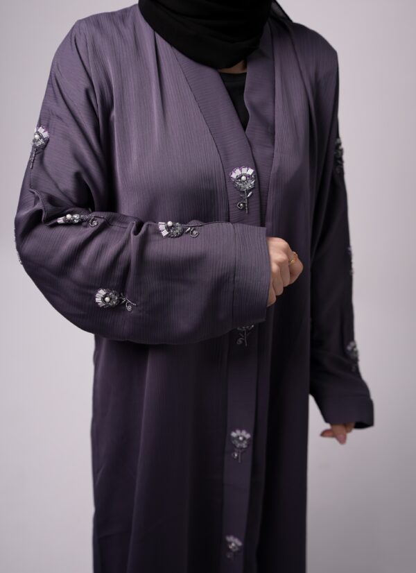 Noor Violet Whisper Abaya - Image 5