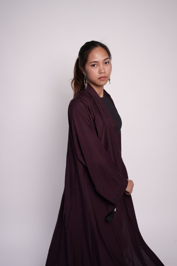 Haya Deep Flow Abaya - Image 2