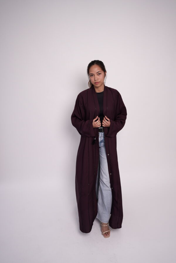 Haya Deep Flow Abaya - Image 3