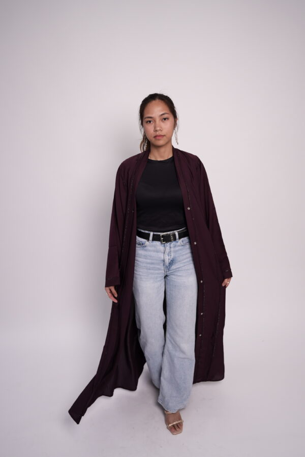 Haya Deep Flow Abaya - Image 4