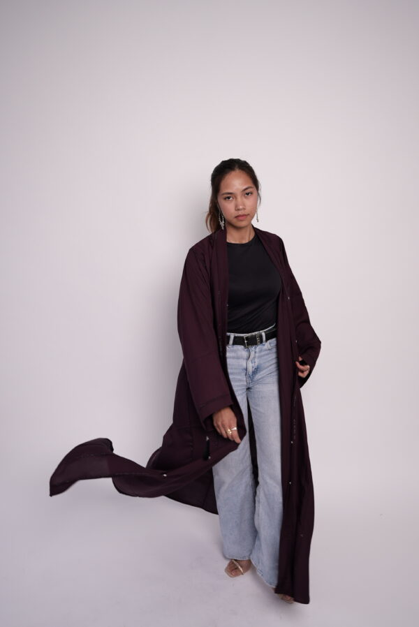 Haya Deep Flow Abaya - Image 6