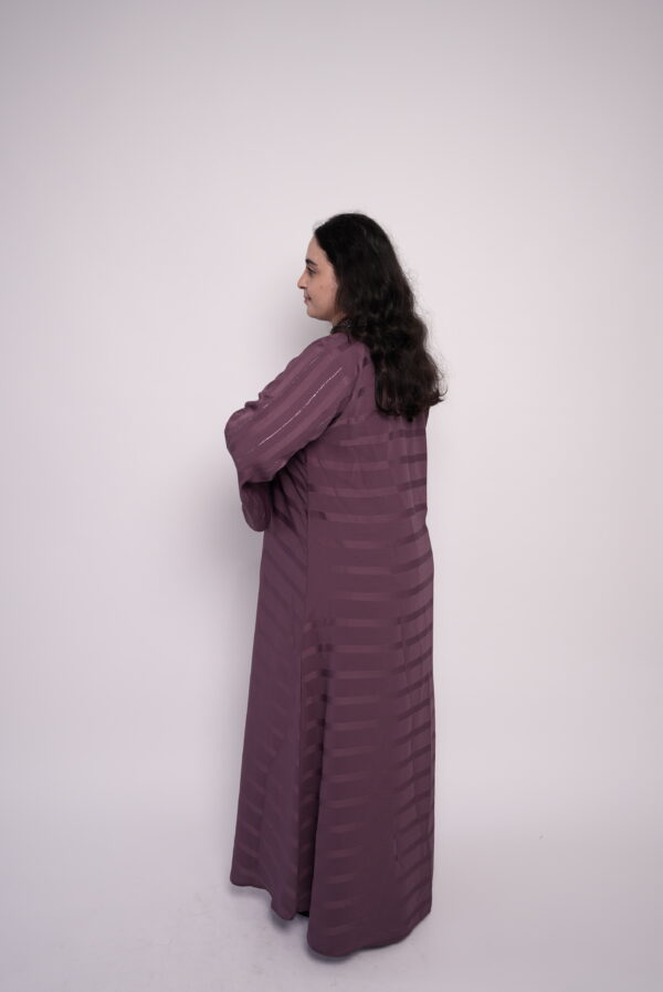 Lina Twilight Striped Abaya - Image 2