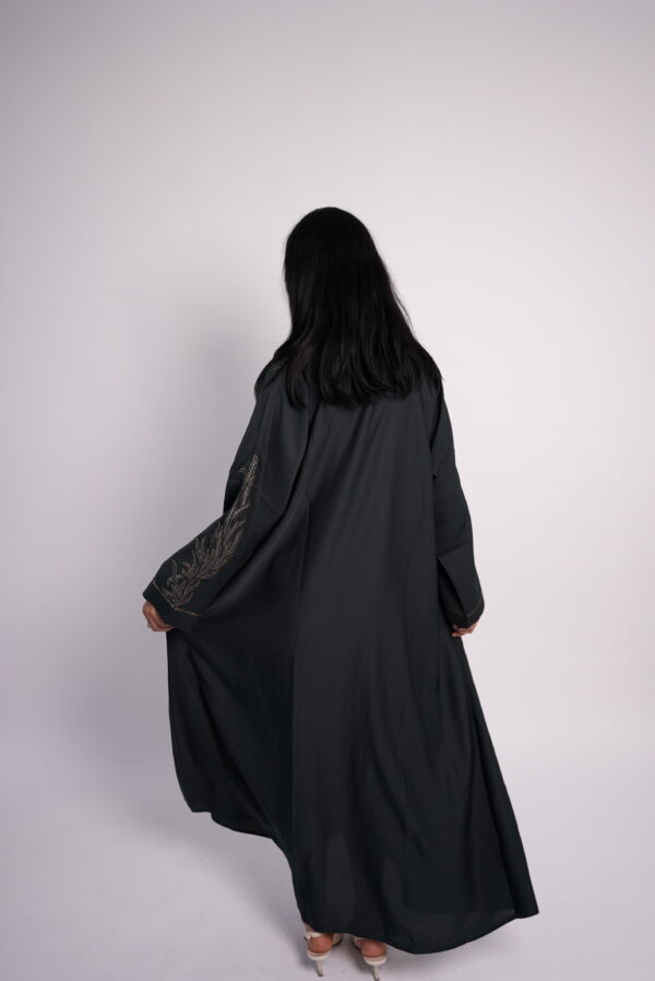 Emerald Grace – Embroidered Abaya - Image 6