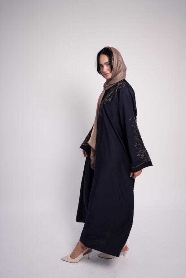 Emerald Grace – Embroidered Abaya - Image 5