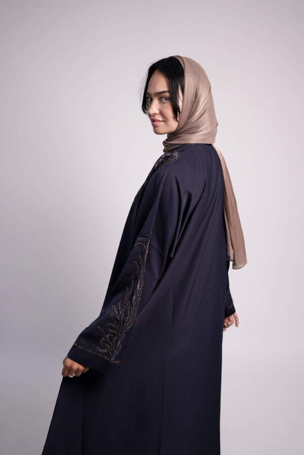 Emerald Grace – Embroidered Abaya - Image 8