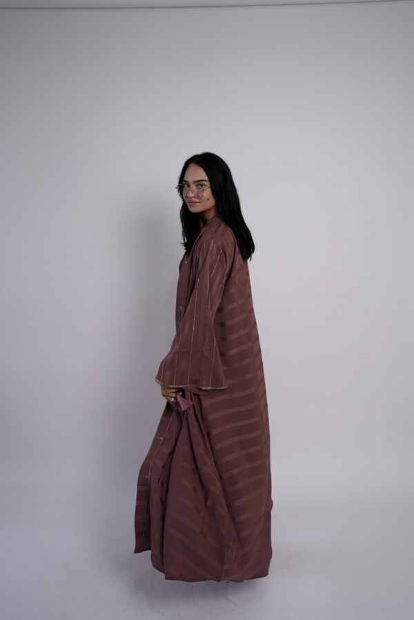 Lina Twilight Striped Abaya - Image 5