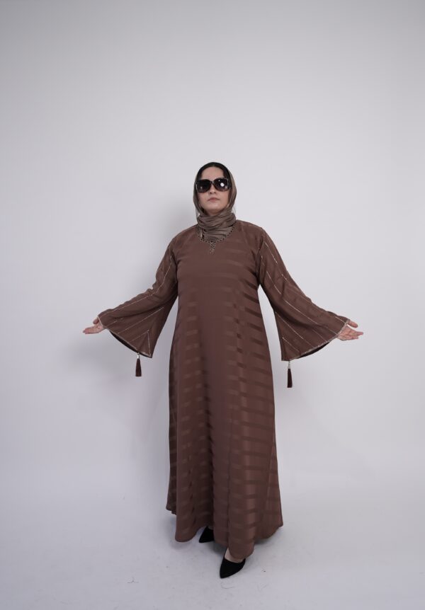 Lina Twilight Striped Abaya