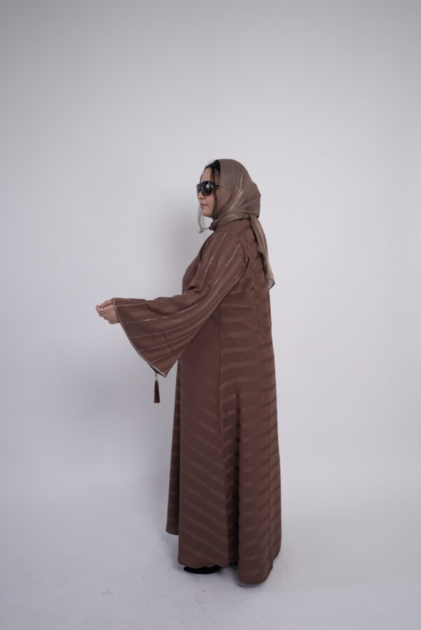 Lina Twilight Striped Abaya - Image 3