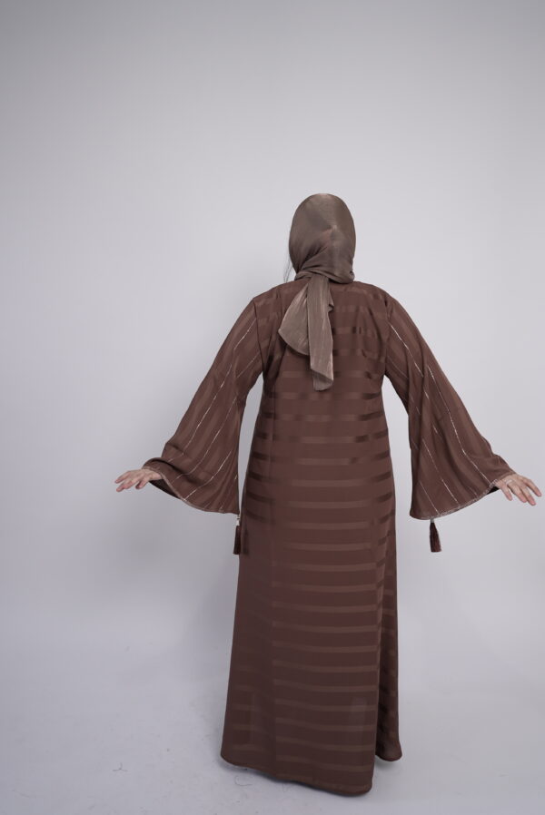 Lina Twilight Striped Abaya - Image 6