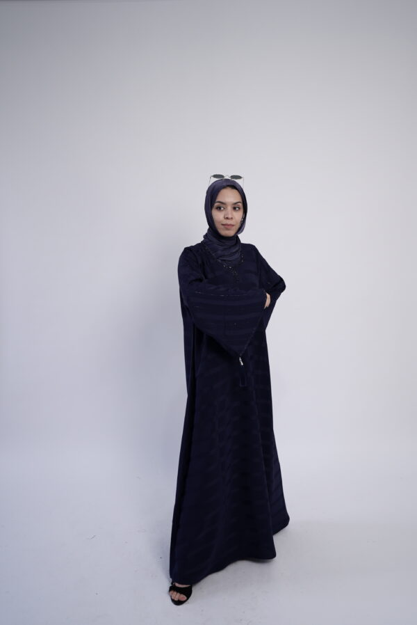 Lina Twilight Striped Abaya